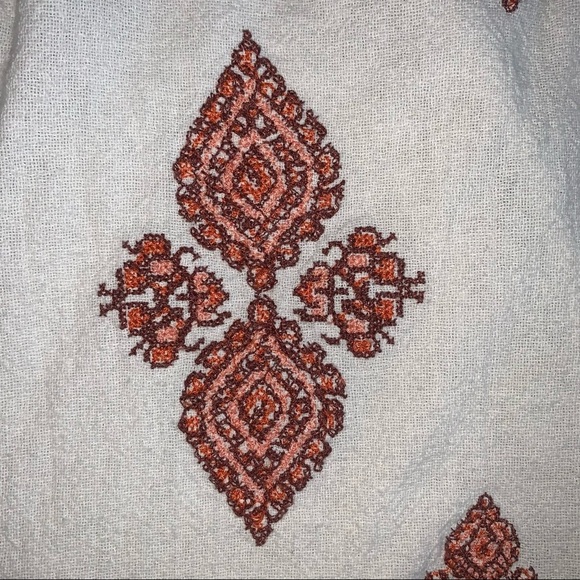 Michael Kors White Embroidered T Shirt Shift Dress size 4 - Picture 8 of 11